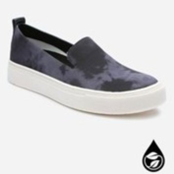 Sanctuary Dreamer Slip On Sneakers Low Top Recycled Black & Gray Size 6 NEW - Picture 1 of 7